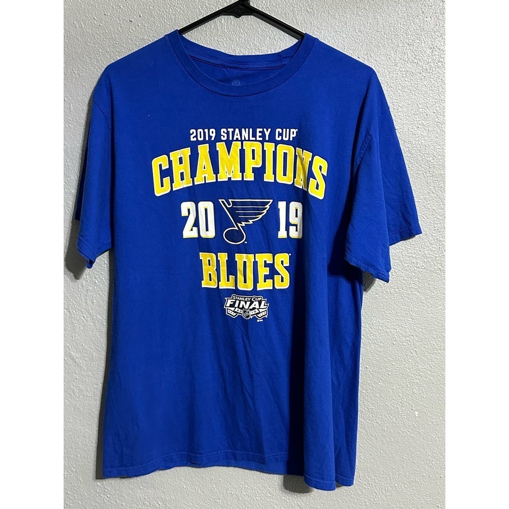 2019 Stanley Cup Champions St Louis Blues Shirt Large NHL Official Licensed